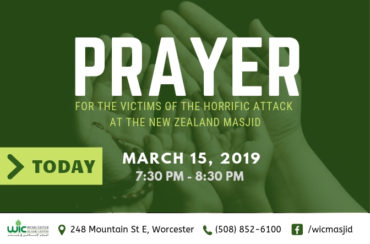 Prayer Service in support of those lost in New Zealand Terror Event