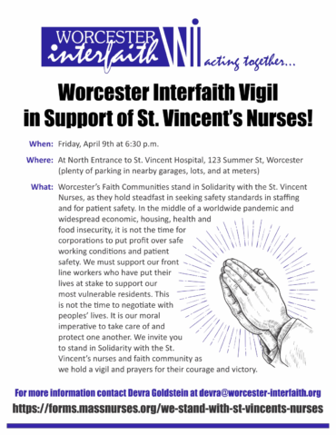 Pastor Nilson to Participate in St V’s Nurses Strike