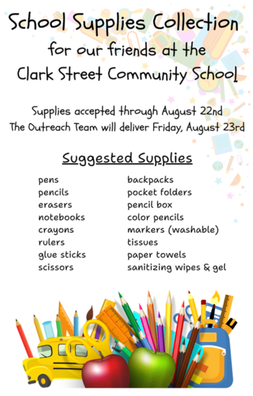 SCHOOL SUPPLIES FOR CLARK ST SCHOOL