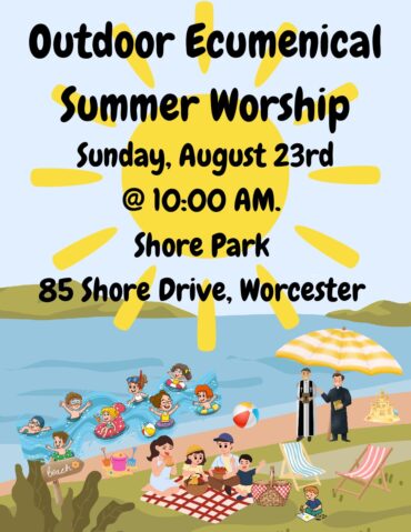 Greendale Ecumenical Outdoor Worship – Sunday, August 23!